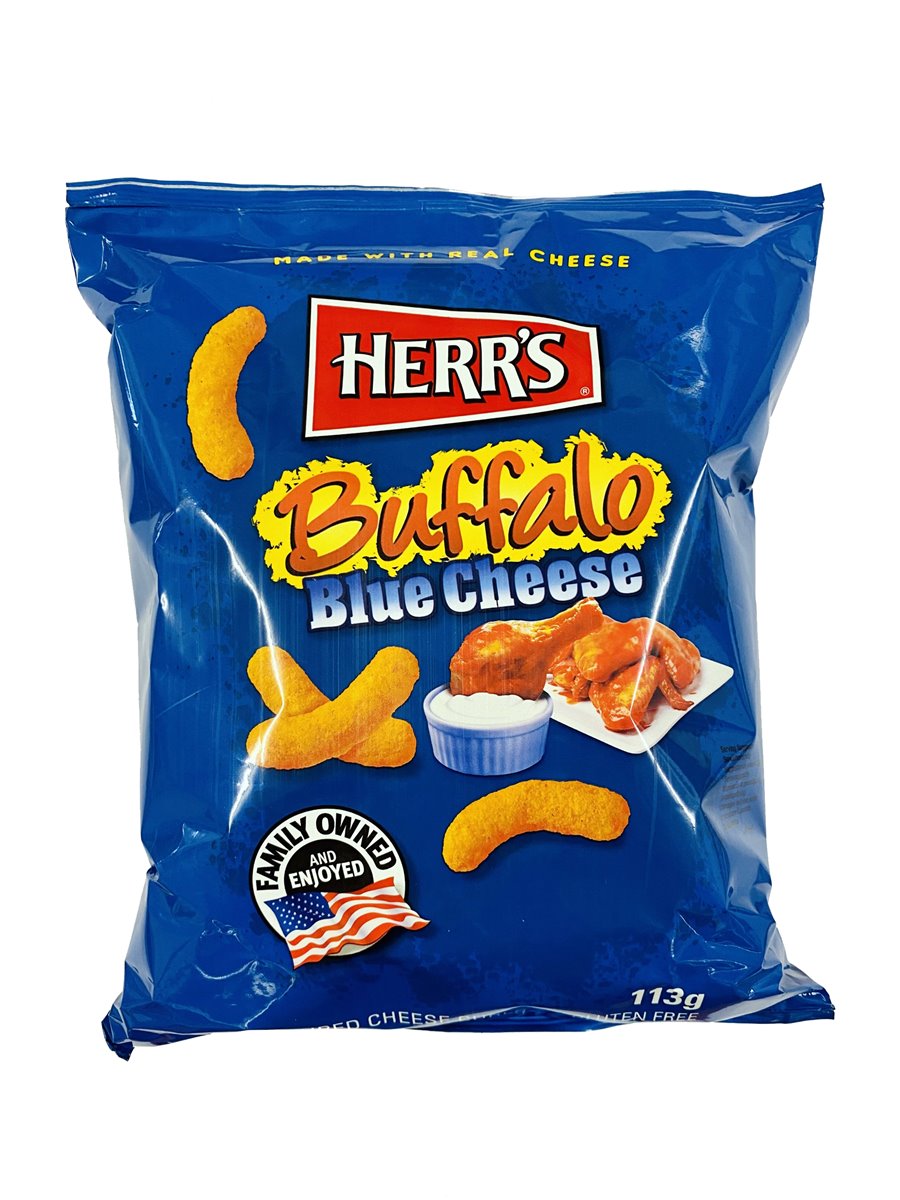 Herr&amp;#39;s | Blue Cheese Curls 113g, Erdnuss Flips, Käse, USA | 273.